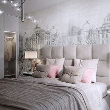 Luxusná spálňa šedá
