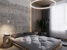 luxusný interiér spálne s tapetou luxusný interiér spálne s tapetou