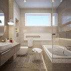 Moderná kúpeľňa návrh