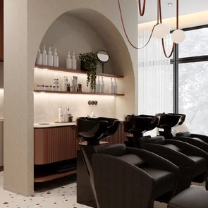 Realizácia a zariadenie interiéru kaderníctva - Hair Studio Jirko Blatný 5/2024 Realizácia a zariadenie interiéru kaderníctva - Hair Studio Jirko Blatný 5/2024