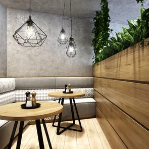 Realizácia a zariadenie interiéru Kaviarne - Corner café Realizácia a zariadenie interiéru Kaviarne - Corner café