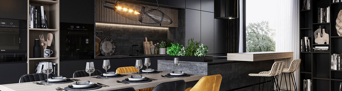 Návrh interiéru a dizajn luxusnej kuchyne na mieru - LUAL STUDIO