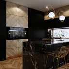 návrh luxusného interiéru kuchyne